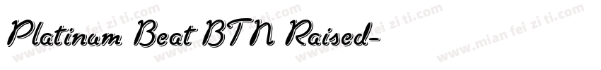 Platinum Beat BTN Raised字体转换